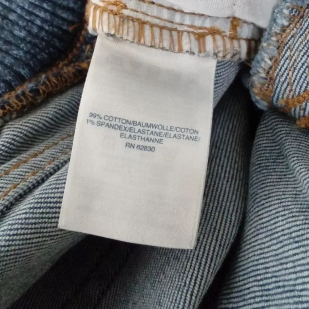 Lands End Jeans Girls XL 14H 16H Blue Denim Pants‎ Youth Kids Elastic Waist